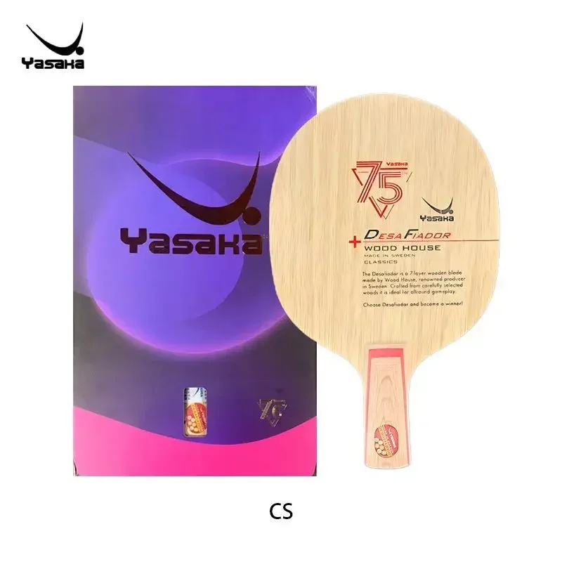 Original YASAKA 75th Anniversary Challenger Table Tennis Blade CL Structure Seven Layers of Wood Table Tennis Racket with Box