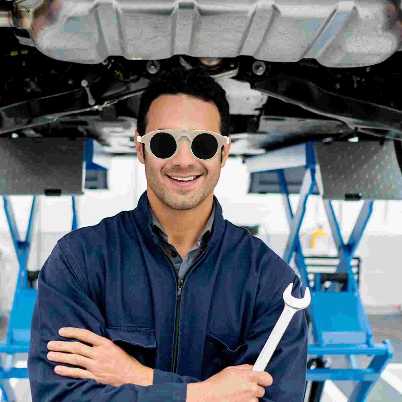 5 Pcs Anti-scratch Eyewear Protection Goggle Welding Glasses Shade Mens Eyeglasses