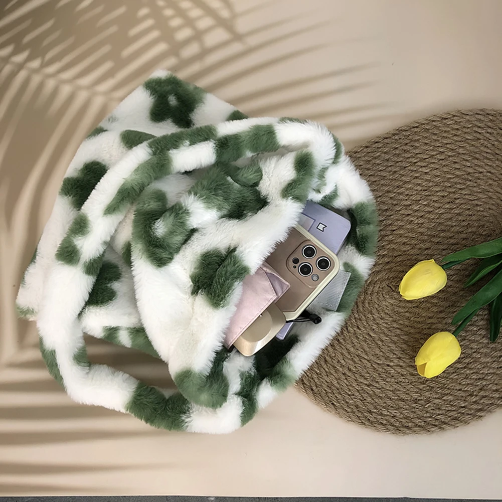 الخريف الشتاء لطيف أفخم حمل حقائب النساء رقيق زهرة حقائب كتف سعة كبيرة حقائب كروسبودي حقيبة ساعي الموضة