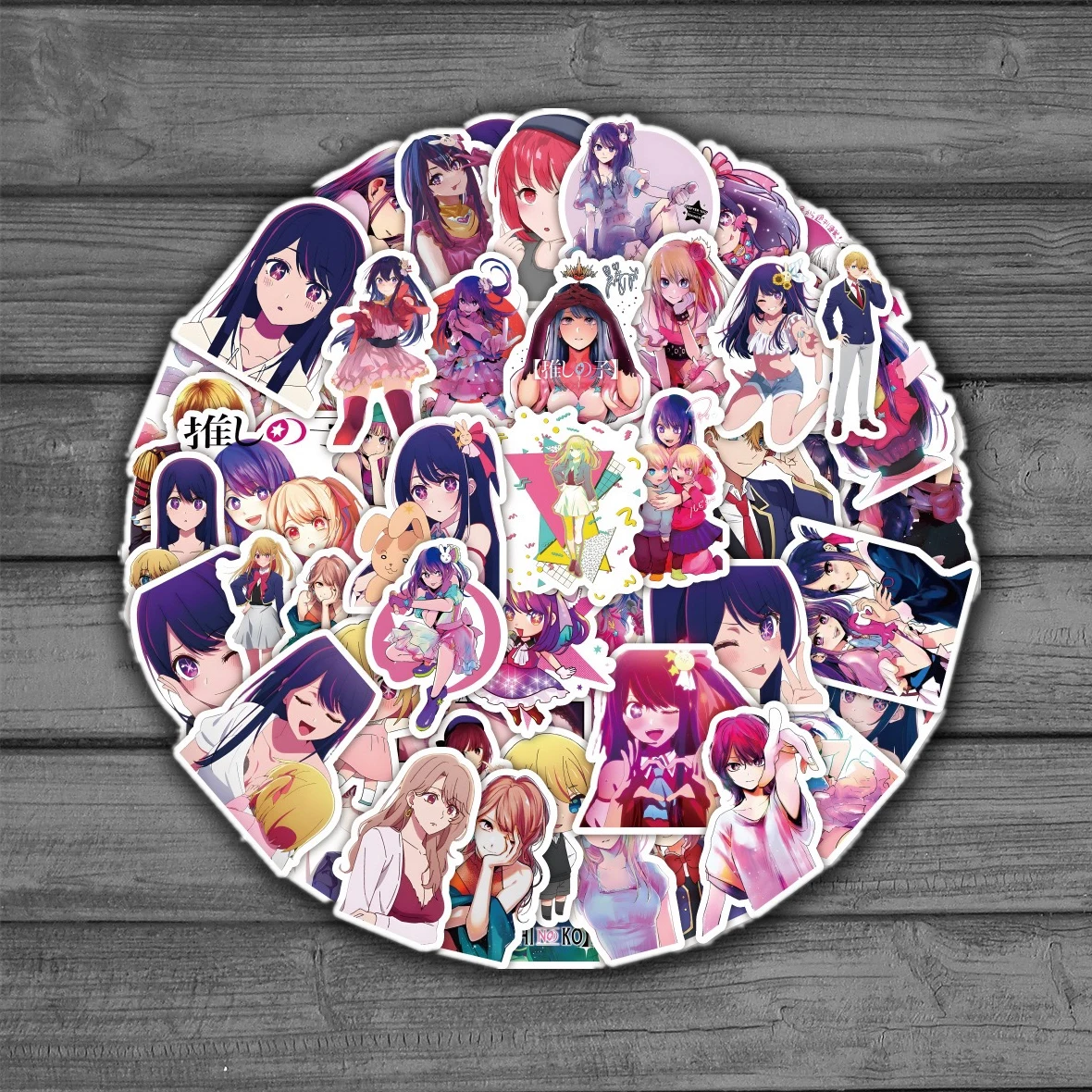 50 Stuks Nieuwe Cartoon Oshi No Ko Anime Stickers Stickers Diy Skateboard Motorfiets Laptop Telefoon Auto Fiets Decoratie Sticker Kids Speelgoed