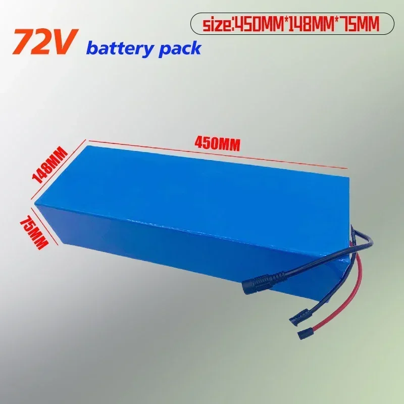 High Power 72V 30Ah 21700 Cell Lithium Battery Pack Energy Storage Electric Bicycle Scooter Motorcycle BMS 100% Actual Capacity