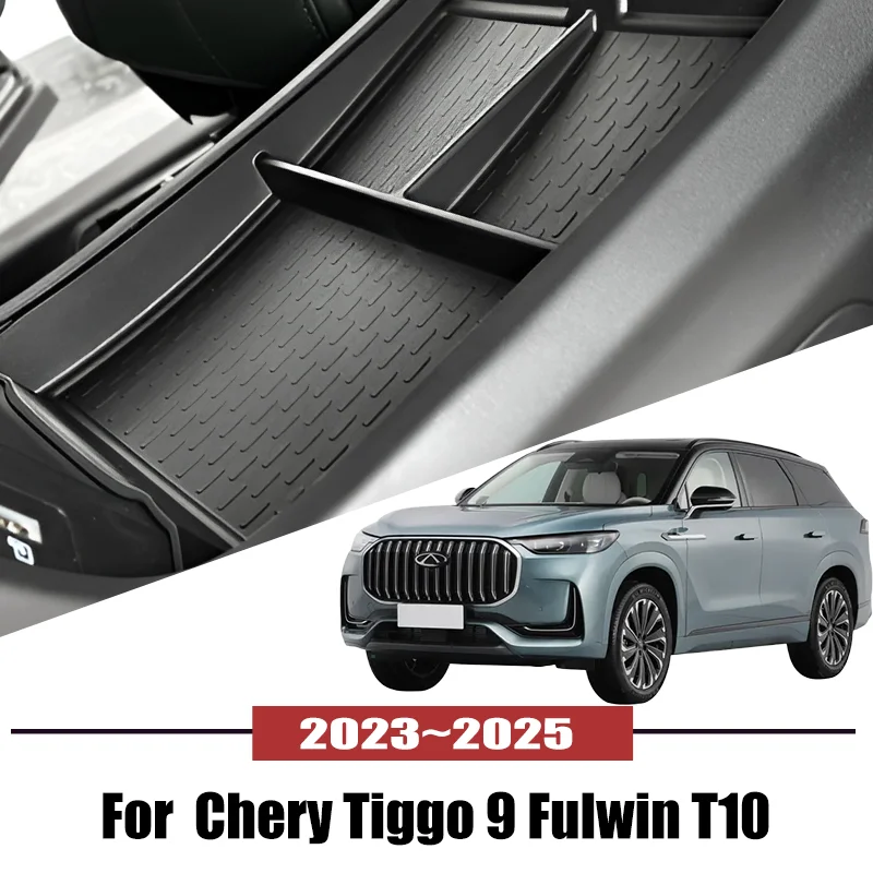 

For Chery Tiggo 9 Fulwin T10 2023~2025 Car Central Armrest Storage Box Holder Console Organizer Auto interior Accessories Tools