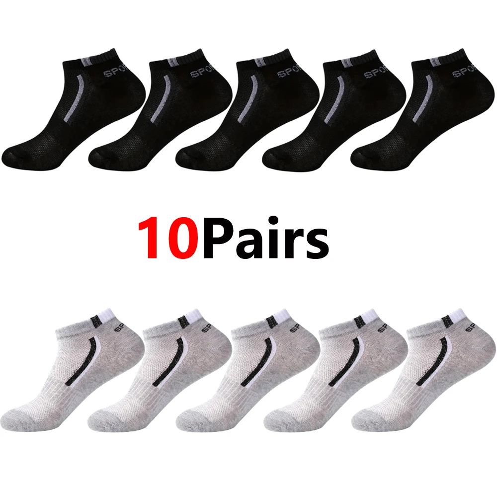 30Pairs Männer Socken Mesh Atmungsaktive Kurze Casual Socken Farbe-block Sport Socke Sport Socken Absorbieren Schweiß Knöchel