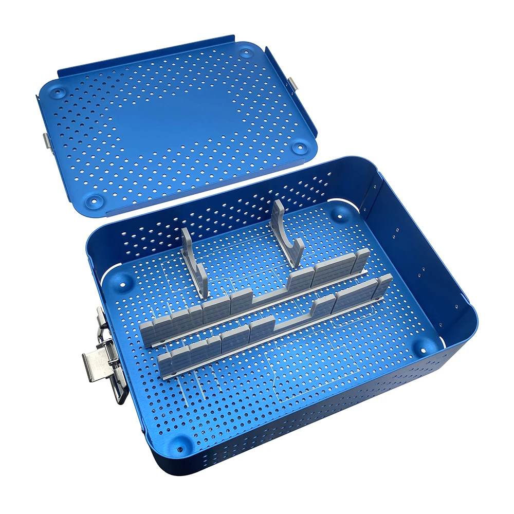 

Sterilization Tray Box for Steralizing Orthopedic Instruments Oscillating Saw Bone Drill Disinfection Box Case