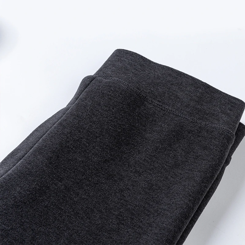 Men's Winter Warm Knee Pads Pants Thickened Fleece Keep Thermal Underwear Underpants Soft Elastic Comfortable Leggings 8XL 7XL