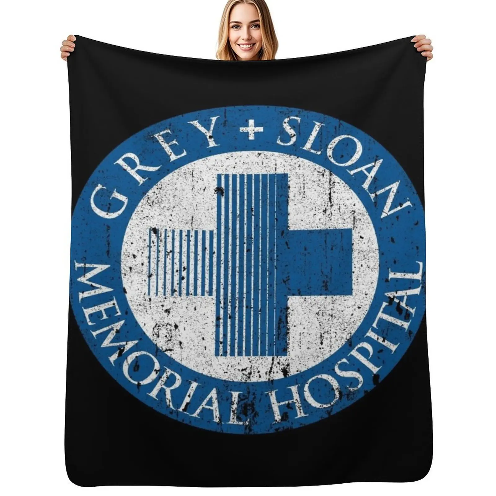

Grey + Sloan Memorial Hospital Throw Blanket Single Bed covers Bed linens Picnic Blankets