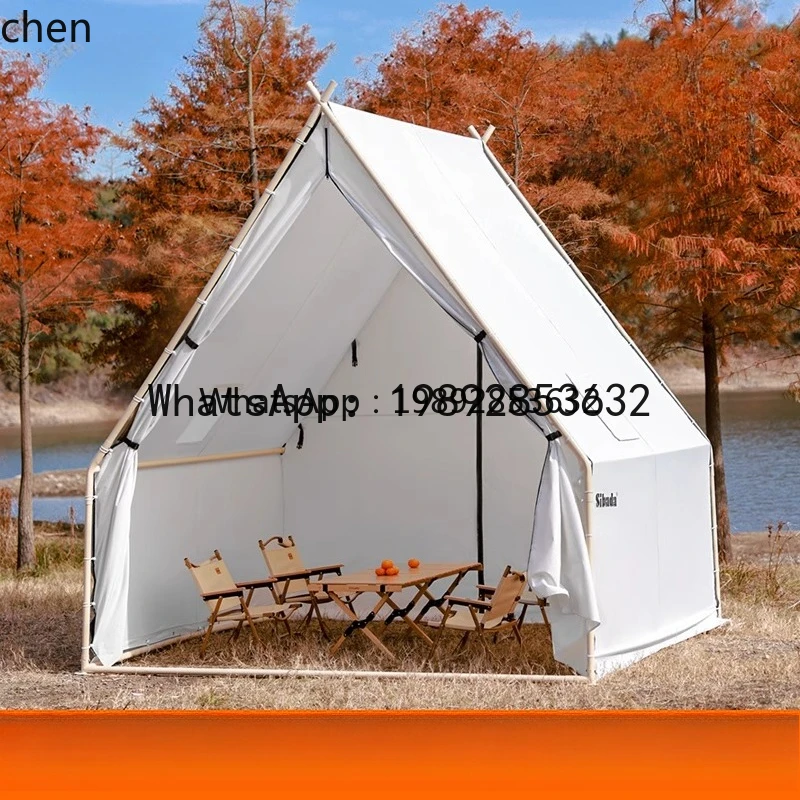 X5  Outdoor Camping Tent Camp Scenic Area Triangle Tent Rainproof and Waterproof Big Roof
