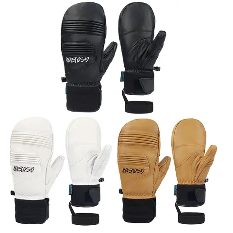 겨울 2025 성인 스키 장갑 방수 방풍 눈 장갑 면화 여성 사이클링 따뜻한 장갑 남자 스포츠 보호 장비