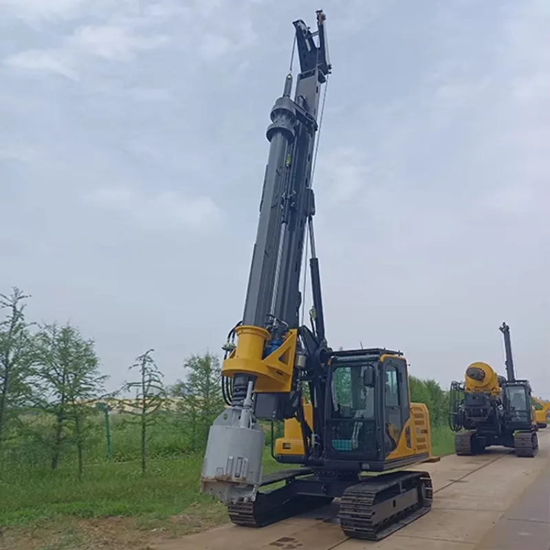 Deep Water Well Hydraulic Mine Crawler Rotary Pile Drilling Rigs 200mm Rotary Drilling Rig with Mud Rotary System