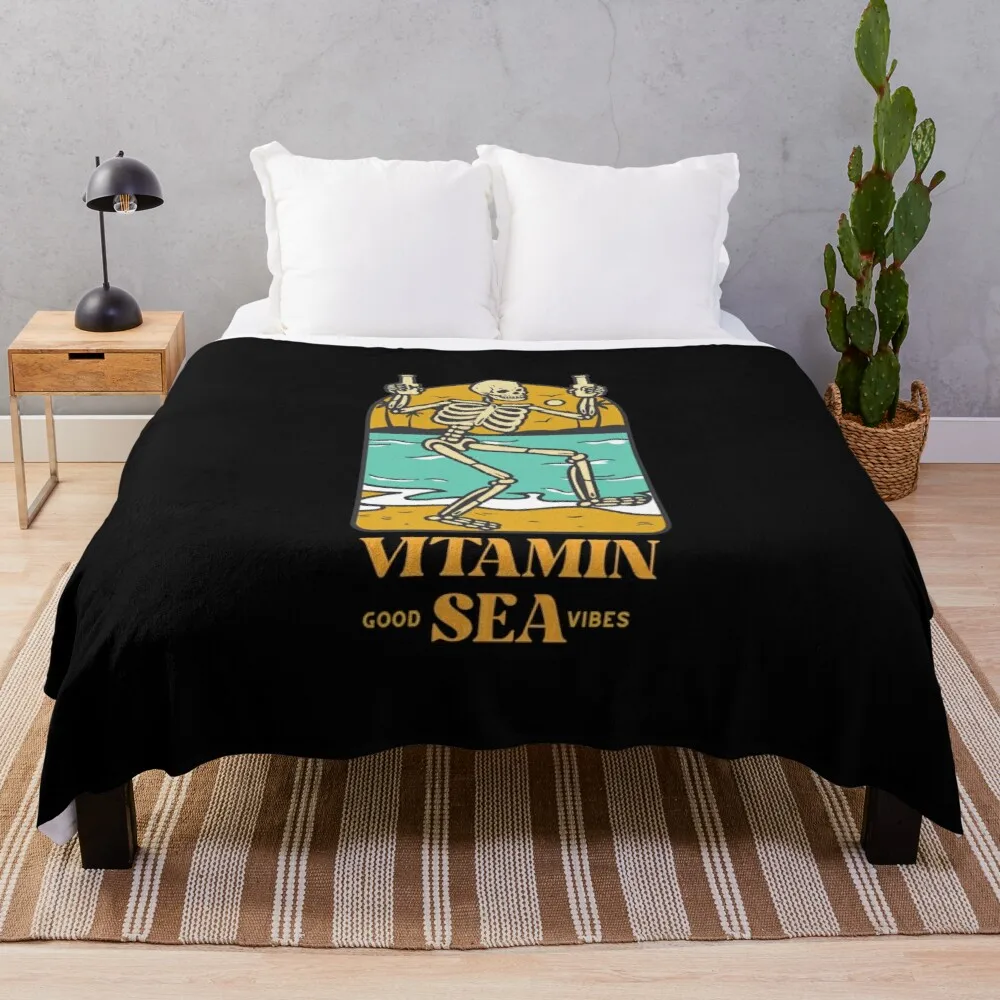 

VITAMIN SEAT-SHIRT Throw Blanket Nap Blanket Fluffy Soft Blankets