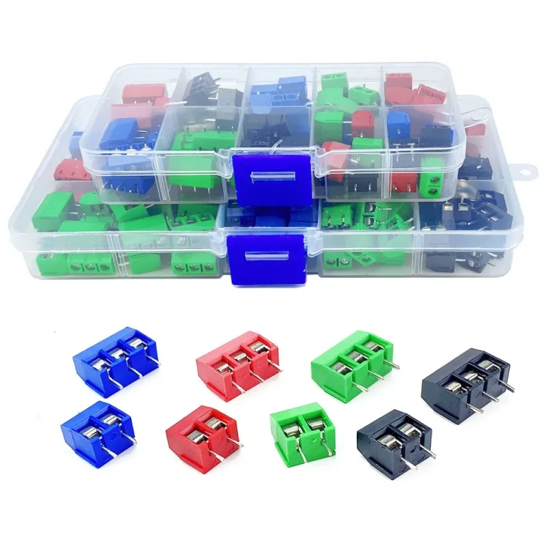 Screw type terminal block kf301-2/3-5.0MM screw terminal  splicable terminal connector 68PCS /135PCS
