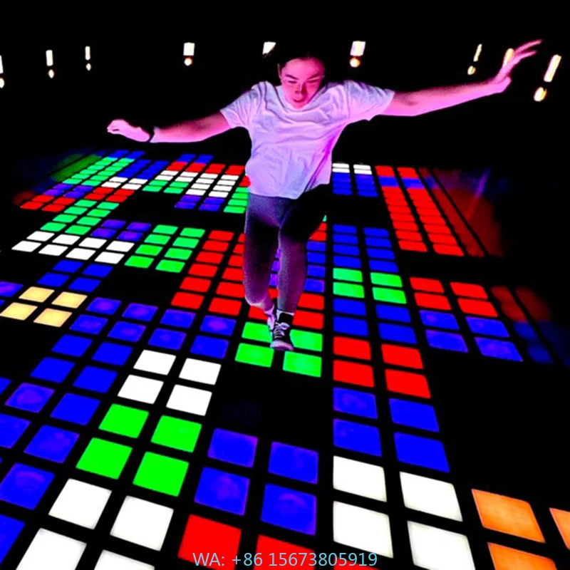 

Интерактивный игровой LED-пол 30x30 см: активируемые игровые световые панели для пола
