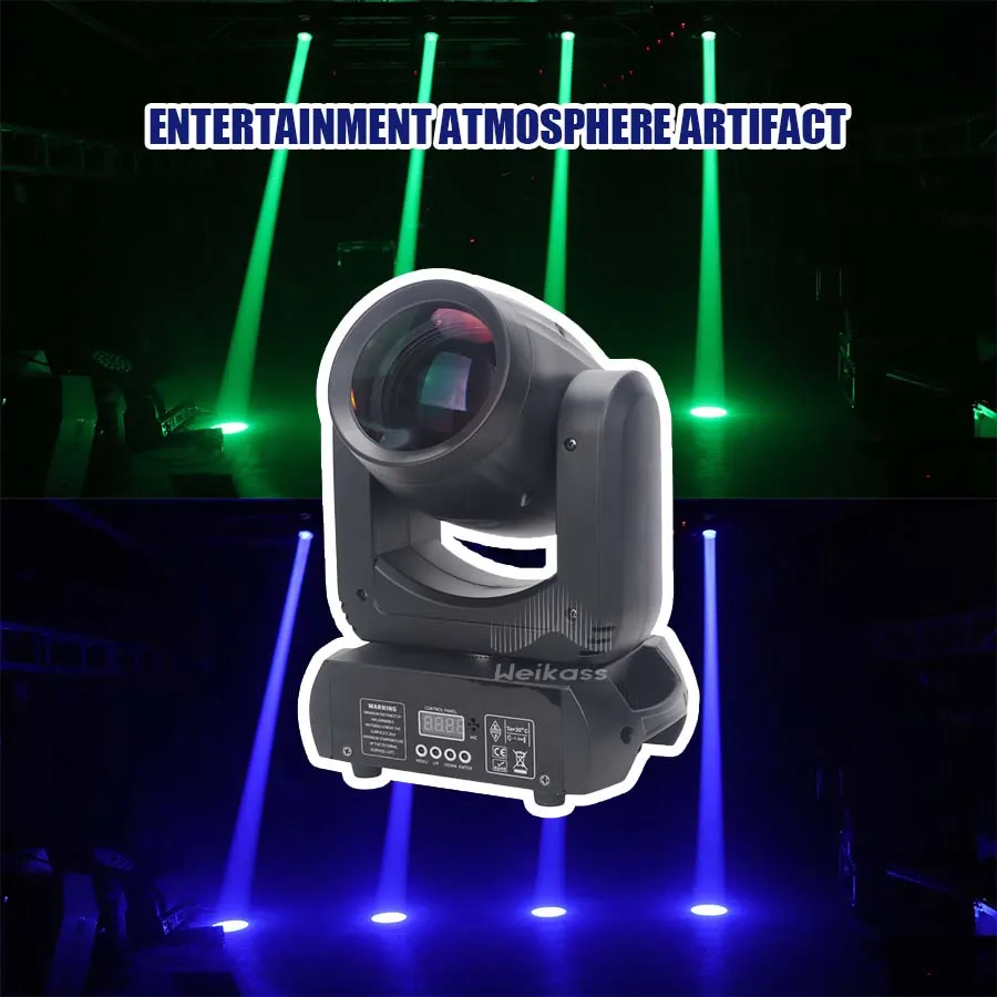 Imagem -05 - Mini Led Moving Head Light Ponto de Feixe 18 Prismas Rotativas Dmx Stage Effect Disco dj Bar Wedding Club sem Dever 150w Pcs