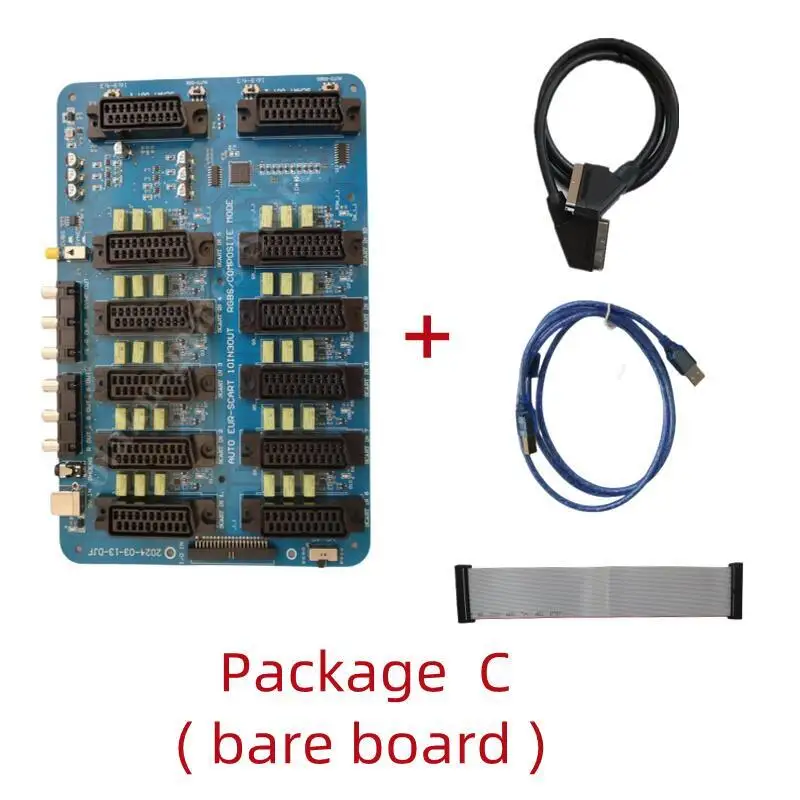 Neuer 10-IN-3-Ausgang EUR SCART Distributor 2 Scart 1 RGBS Auto RGBS Video Converter Switcher Board für MD/MD2/SS/PS/PS2/PS3/DC/SFC