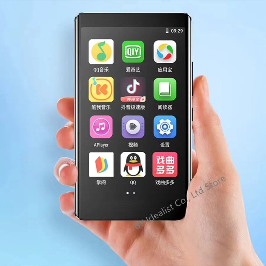 

Bluetooth Android 9.0 Wifi 4.0 Inch Mp4 Player Touch Screen FM Radio Music Video Hifi Lossless Mp3 Player Speaker Voice Recorder