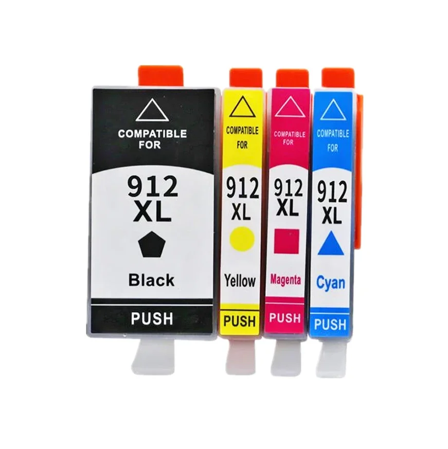 4PCS 1Set 912XL 912 Ink cartridge Compatible for  OfficeJet 8020 8022 8023 8024 8025 8026 8028 8035 Printer Ink Cartridge