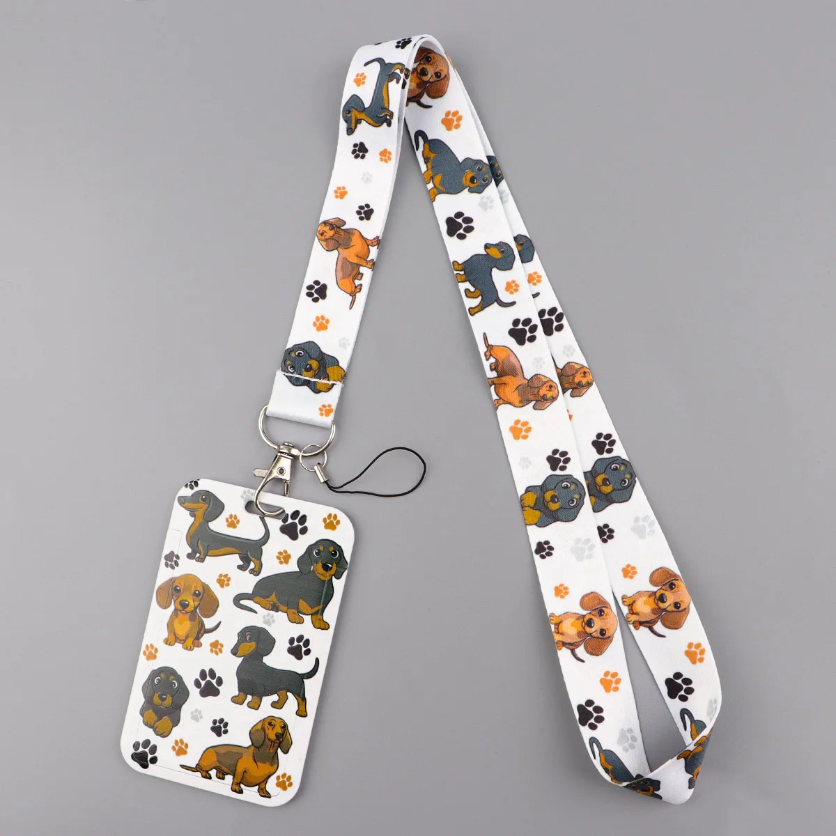 

Cute Cartoon Pet Dogs Lanyard Neck Strap Keychain Card Cover Badge Holder Mobile Phone Hang Rope Keyring Anime Accessories Gifts
