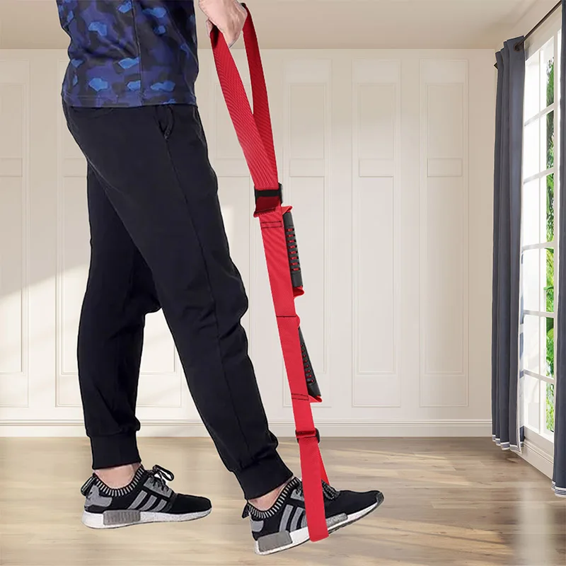 Sollevatore per gambe Anello per piedi Cinghia per gamba Sollevamento del piede in nylon Aiuto per la mobilità per sedia a rotelle Letto per auto Cinghia per sollevatore per gambe Cinghia per sollevamento gambe
