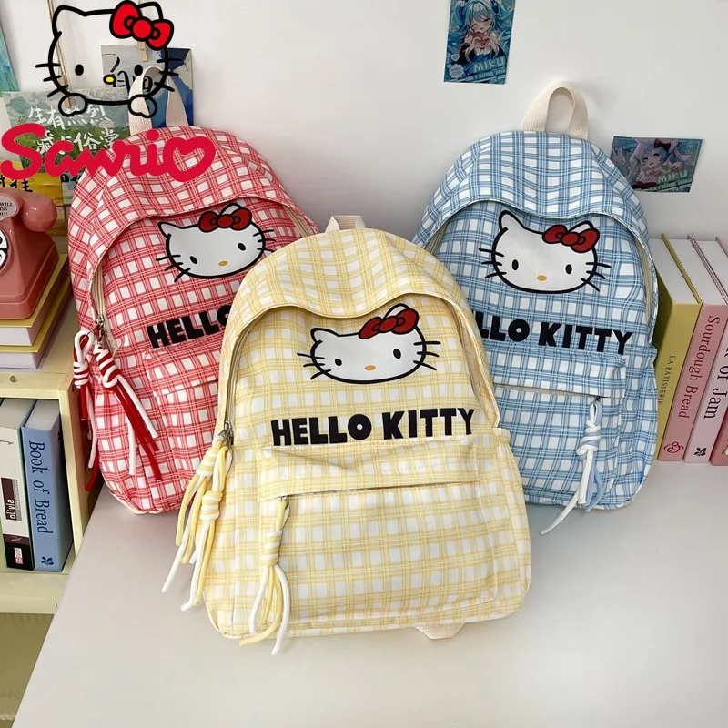

Hello Kitty Cartoon Cute Lightweight Backpack New Large-capacity Printing Pattern Student Schoolbag Trend Fashionable