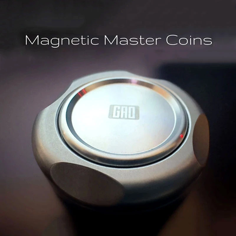 

Gao Studio Fidget Slider Magnetic Master Coins Fidget Spinner EDC Adult Metal Fidget Toy Hand Spinner Anti-anxiety Stress Relief