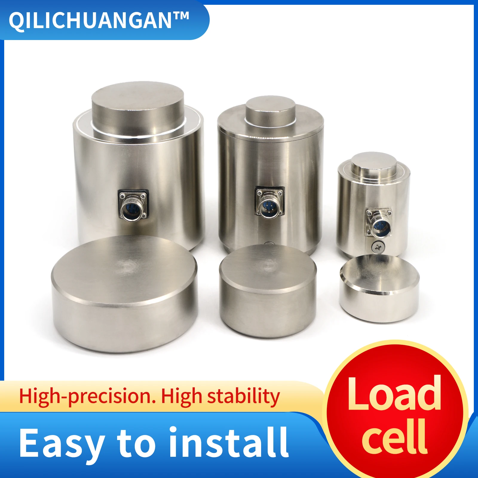 

Column Type Load Cells Test Pressure Force Weight Sensor for Scale,Accuracy 0.2% 5T 10T 20T 30T 50T 100T