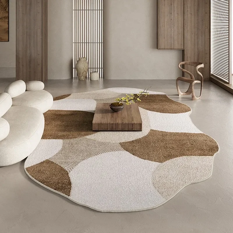 Irregular Shape Living Room Carpet Modern Minimalism Large Area Bedside Decoration Rug Soft Fluffy Bedroom Floor Mat Alfombra 러그