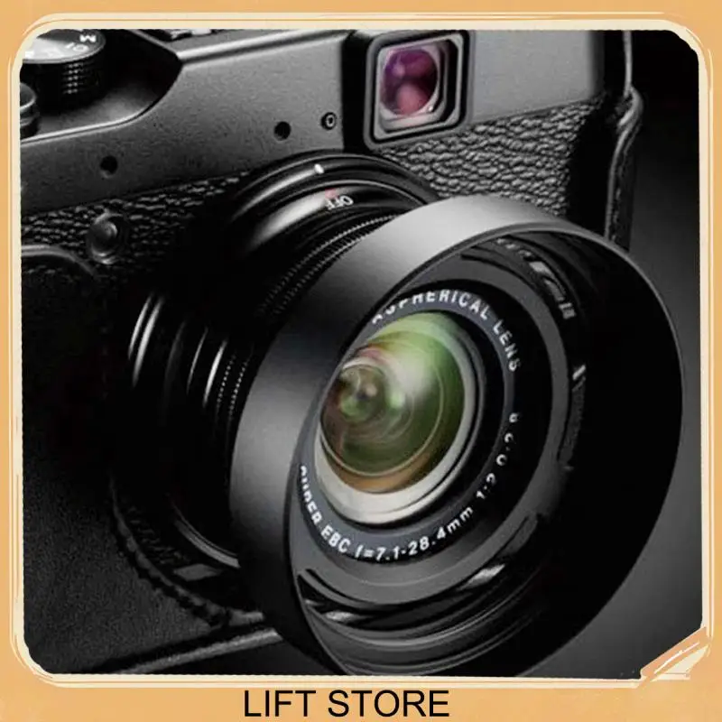 

BTLIFE-Hollow Metal Compact Detachable Camera Lens Hood For Fuji X10/X20/X30 Camera