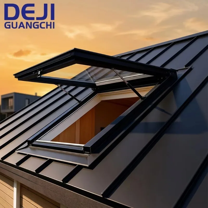 Waterproof Aluminium Frame Automatic Electric Home Roof Hatch Access Windows Skylights