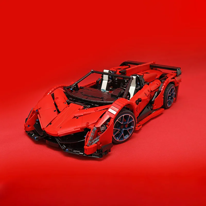 2652 個 MOC ランボルギーニ ヴェネーノ ロードスター テクニカルモデル ビルディングブロック DIY クリエイティブおもちゃ アイデア キッズ クリスマスギフト 誕生日プレゼント