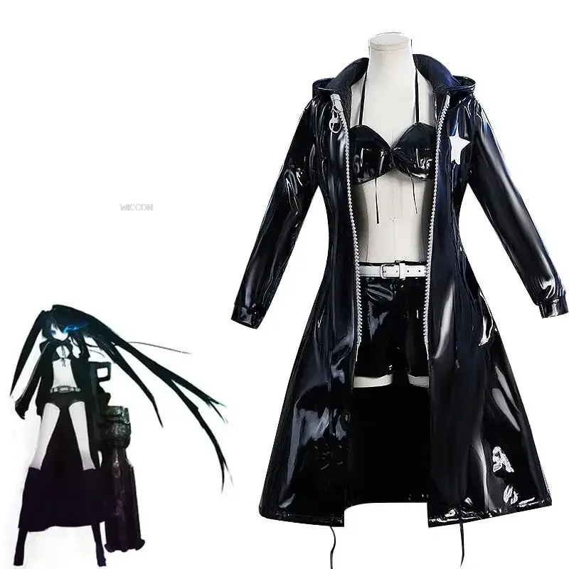 

Black Rock Shooter Anime Black Rock Shooter women cosplay Black Rock Shooter costume cosplay uniform