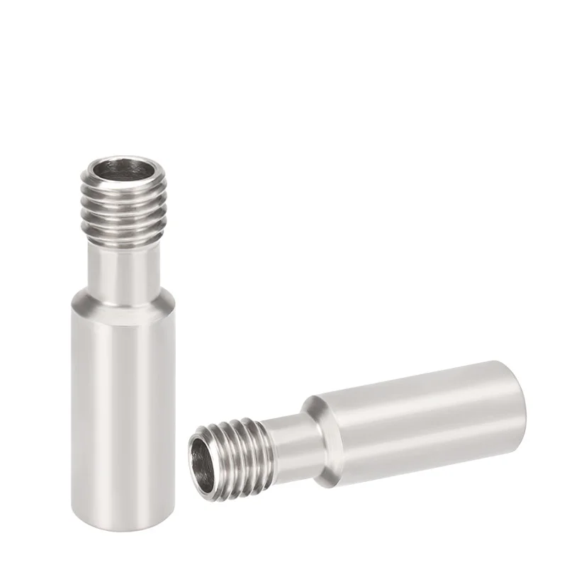 5Pcs CR10 Bowden Direct Heat Break M6*27mm Stainless Steel Throat Hotend Throat for1.75mm 3.0mm Filament 3D Printer Parts