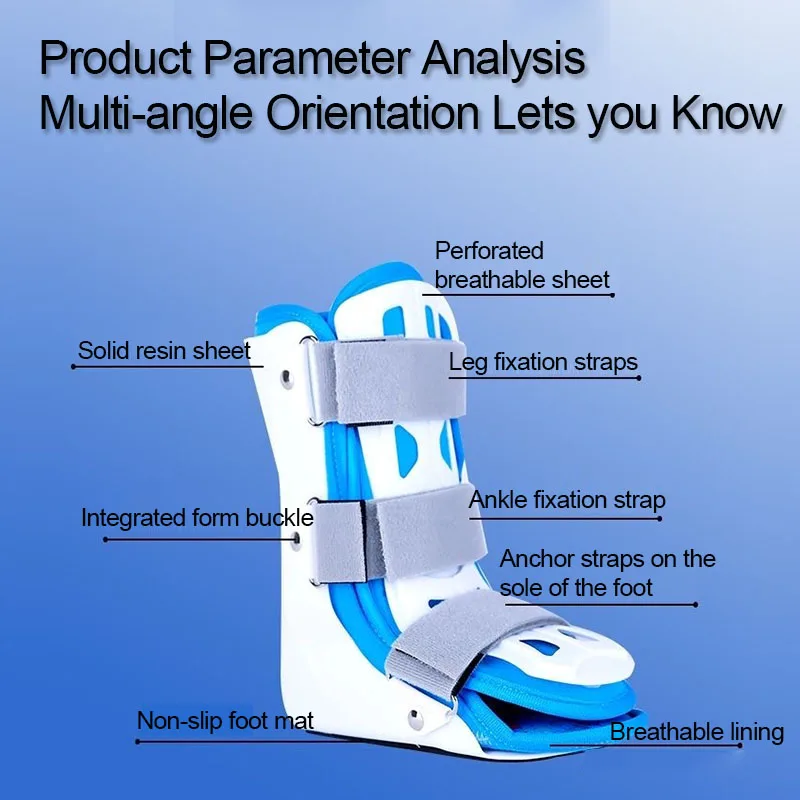 Adjustable Breathable Ankle Foot Fracture Support Brace Stabilizer Fixation Ankle Fracture Sprain Protector Ankle Fixing Splint