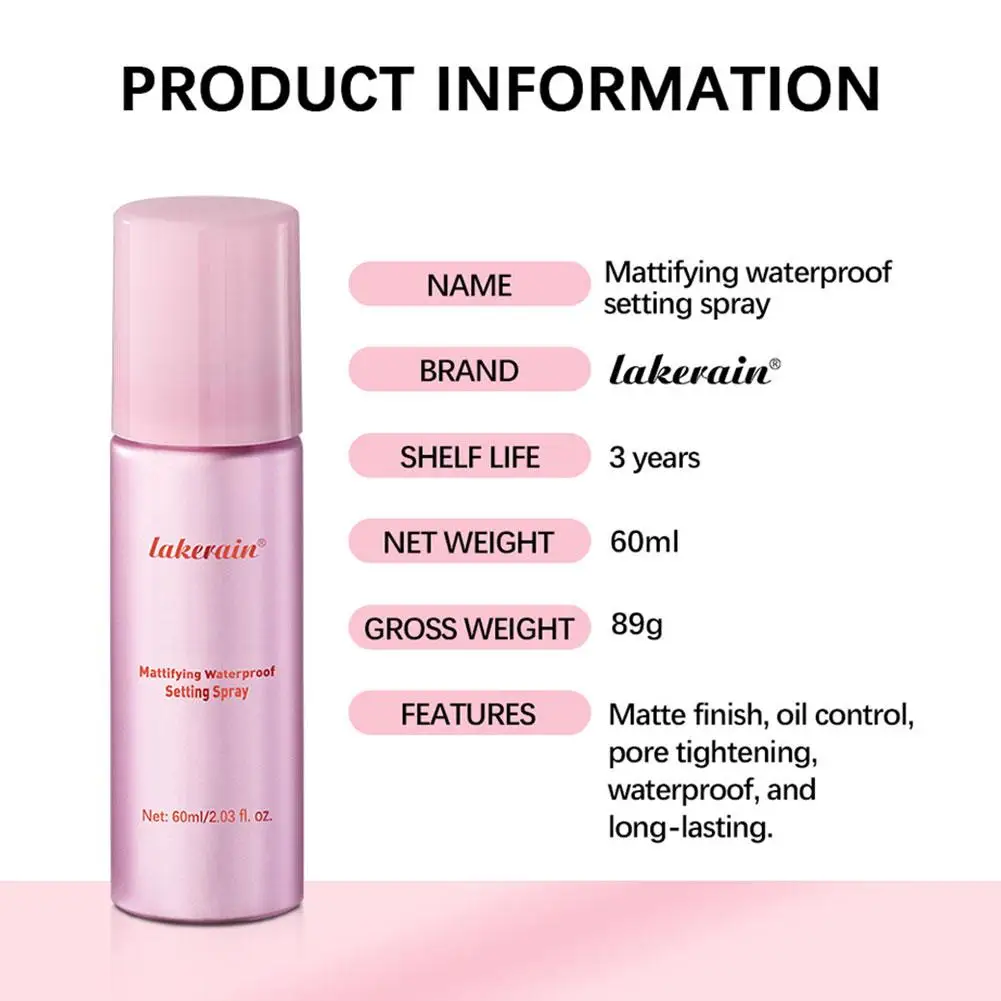 New Moisturizing Setting Spray Long-lasting Refreshing Non-removal Female Primer Portable Matte Liquid Makeup Fixing Spray