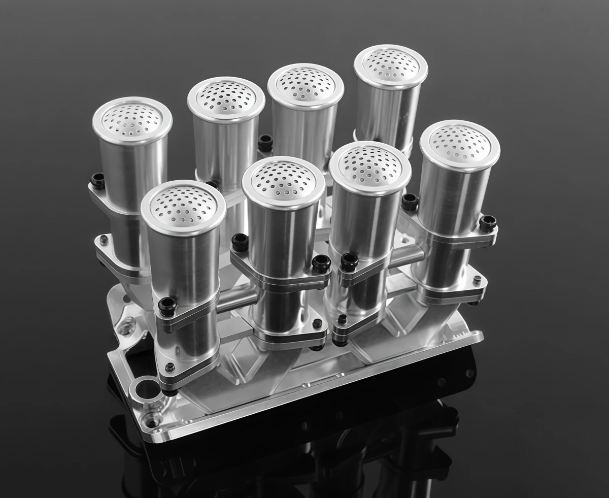 RC4WD Z-S1043 Z-S1829 Metal V8 Engine Induction 8-Cylinder System Scale Simulation RC Crawler Model Accessories