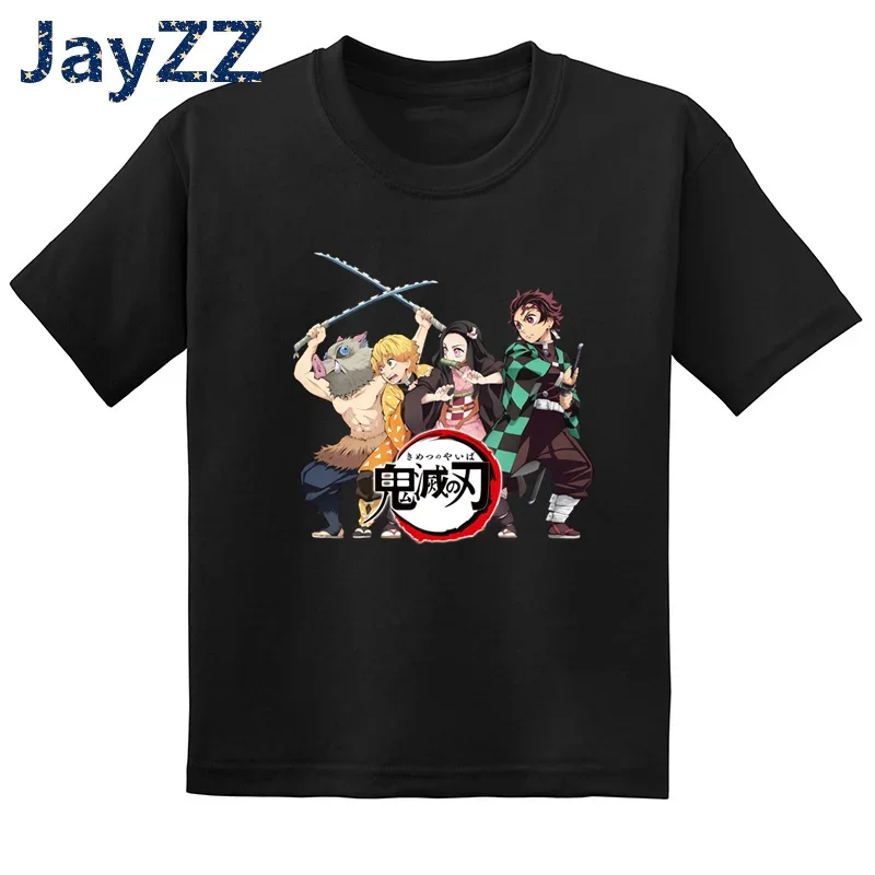 Demon Slayer Corps T-Shirt für Männer, Frauen, Kinder, Tanjiro Nezuko Zenitsu Inosuke Grafik-T-Shirt, übergroßes Anime-Kurzarm-Oberteil aus Baumwolle