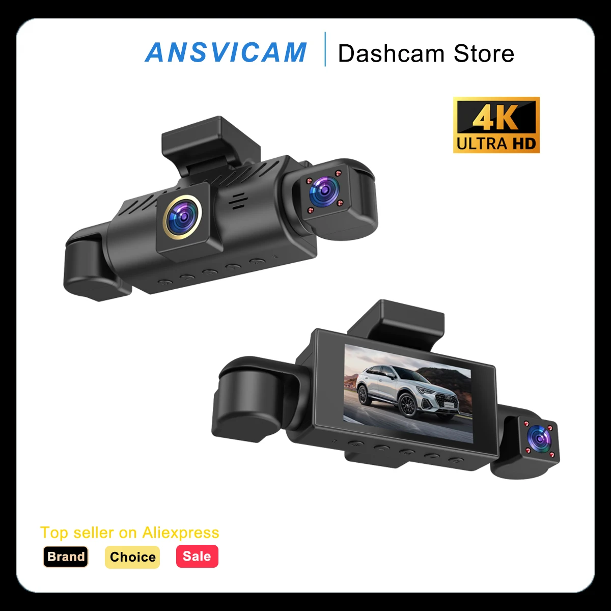 4CH 4K Dash Cam Fro… - image