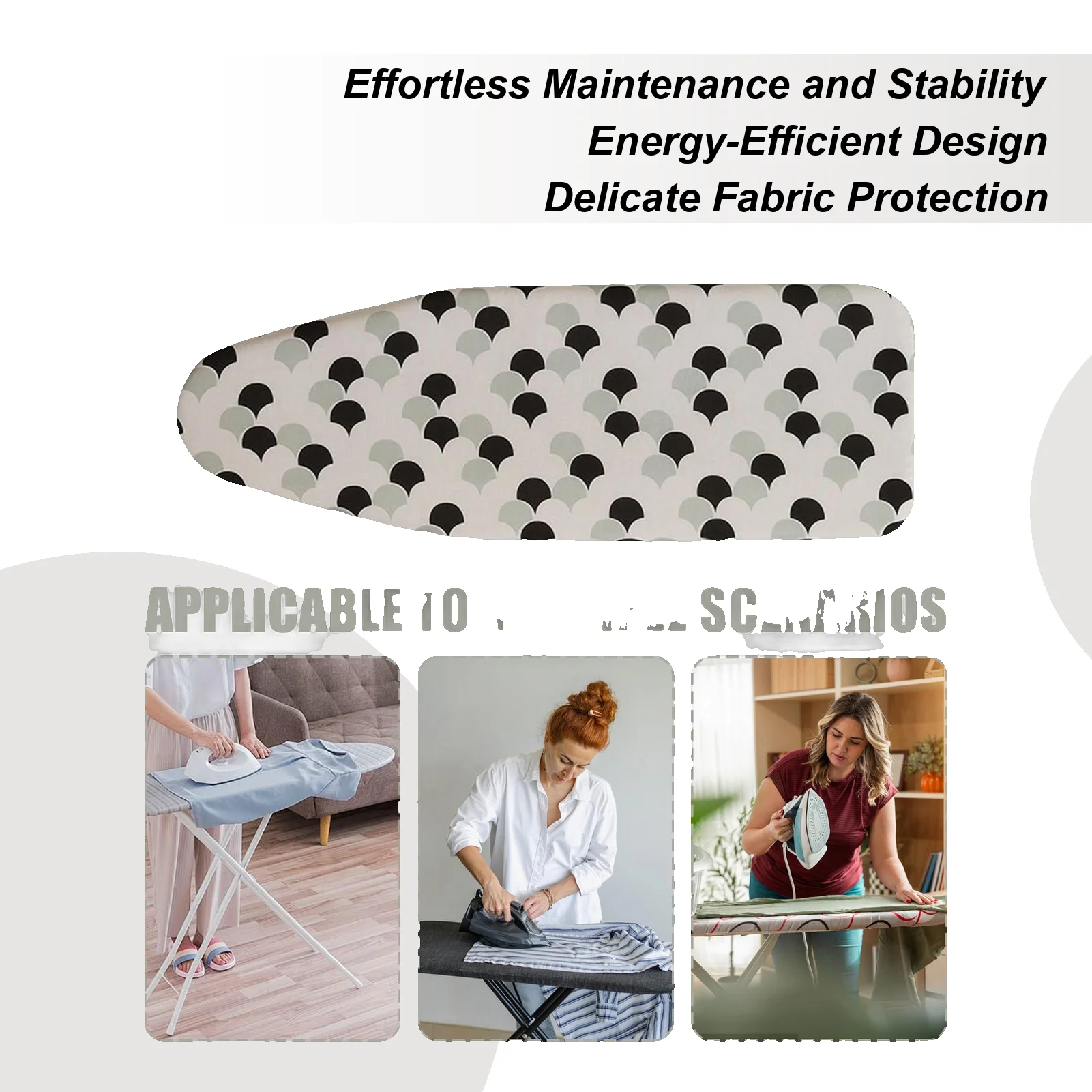 Ironing Board Cover With Padding Scorch Resistant Heat Isolation Heavy Duty Ironing Cover For Apartment Hotel Farmhouse Travel