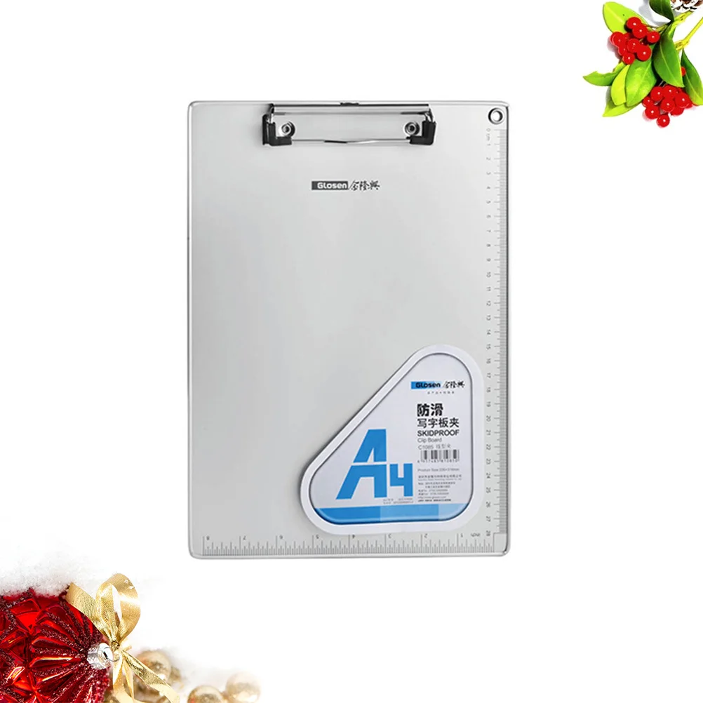 

Aluminum Alloy Clip Board Heavy Clipboard Paper Memo Clipboards Metal A4 Office