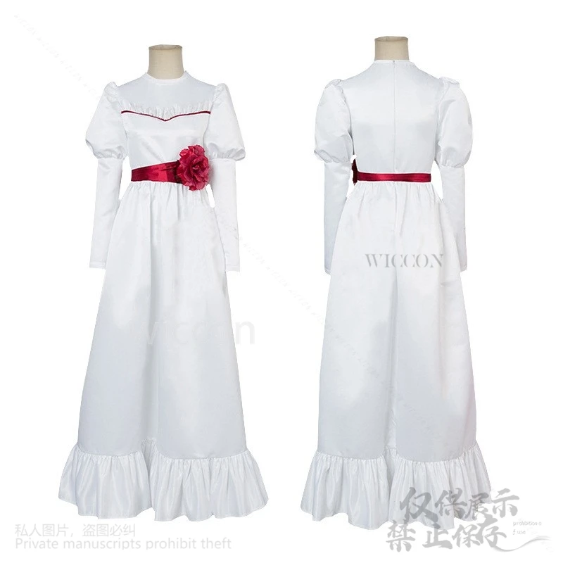 Anime Film Horror Annabal Cosplay Kostuum Jurk Lolita Voor Vrouwen Kinderen Volwassen Kostuums En Pruik Enge Fancy Kerstfeest Outfit