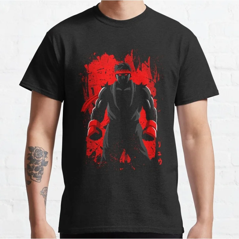 

80s Combat Street fighter Gift t shirt Retro Arcade game Graphic Tee Y2K Clothes 0217 Large size Tops 100% cotton clothing