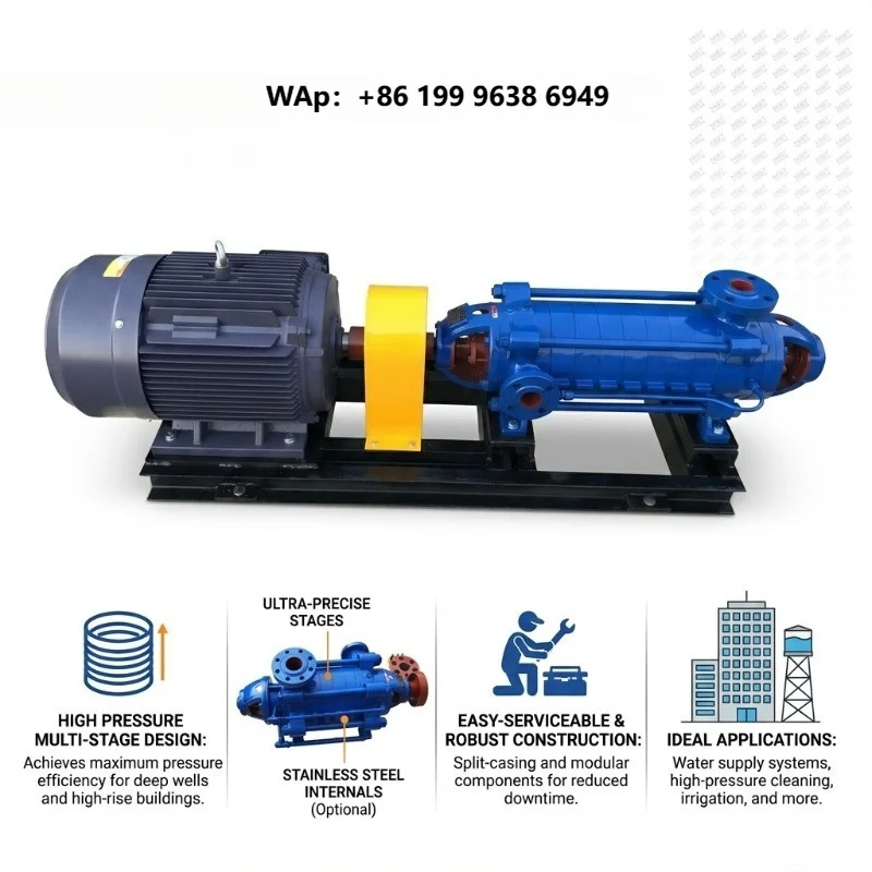 High Pressure Horizontal Multistage Centrifugal Pump for Industrial Boiler Feed Water Supply