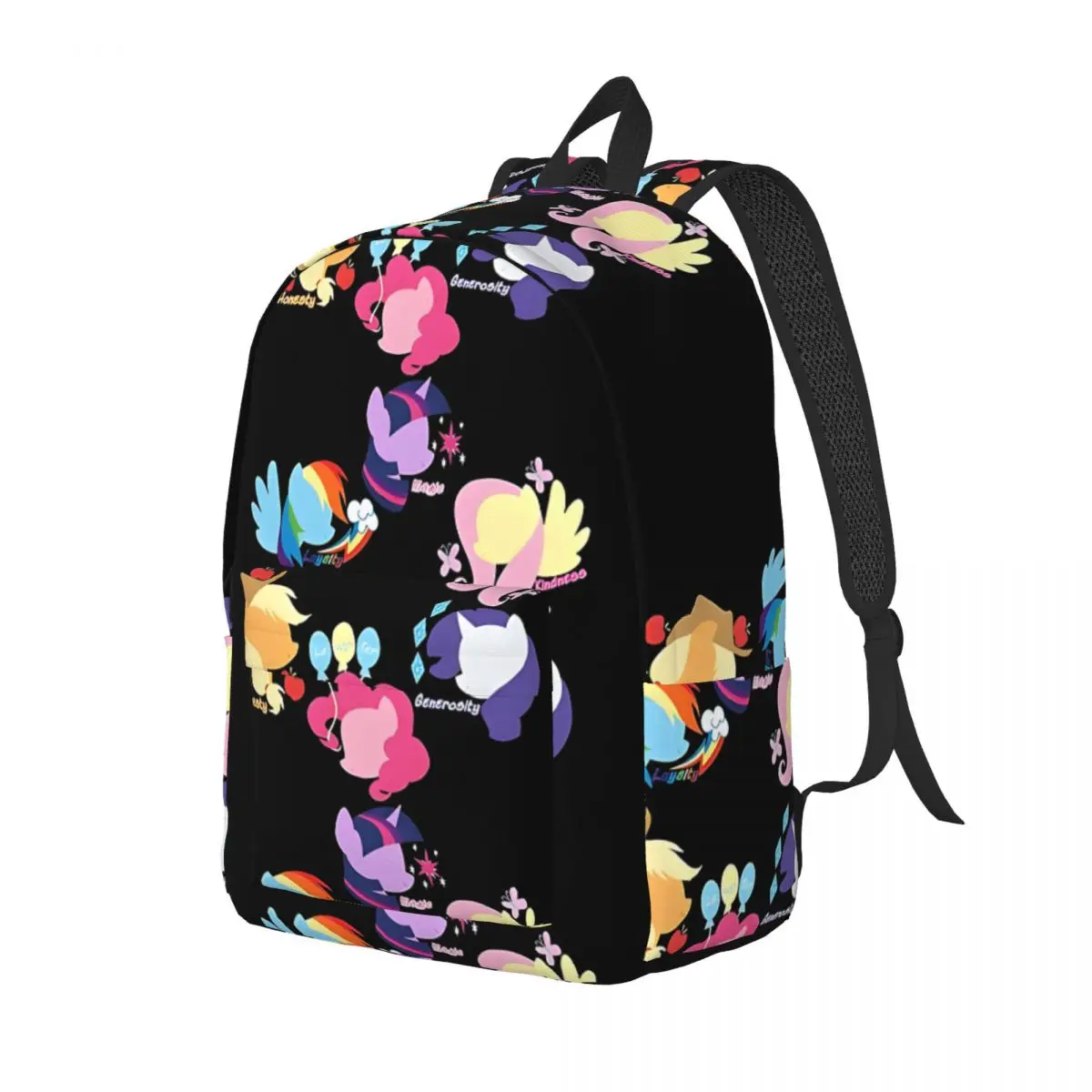 Fashion Mane Six Daypack Travel Zipper Closure My Little Pony College Student Kindergarten Bag Gift