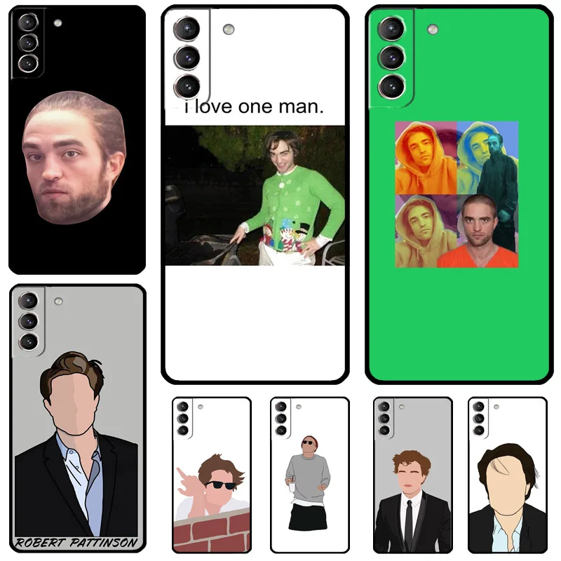 Robert Pattinson Funny Meme Case For Samsung Galaxy S24 S23 S22 S21 Ultra Plus Note 10 Note 20 S8 S9 S10 S20 FE Cover