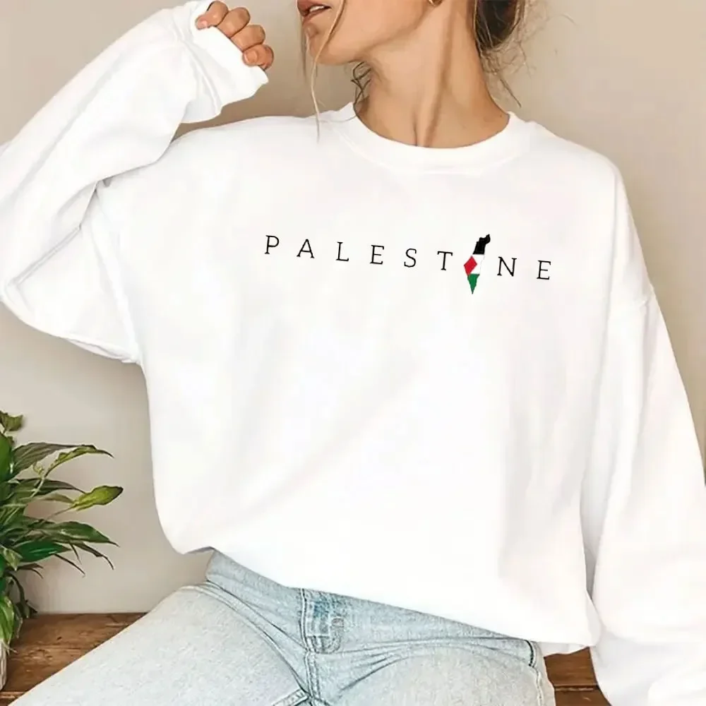 Unisex Men Palestinian Palestine Flag Sweatshirt Printed HOODIE Man Women Shirts Women Boys Long-sleeved Outdoors Hoodie