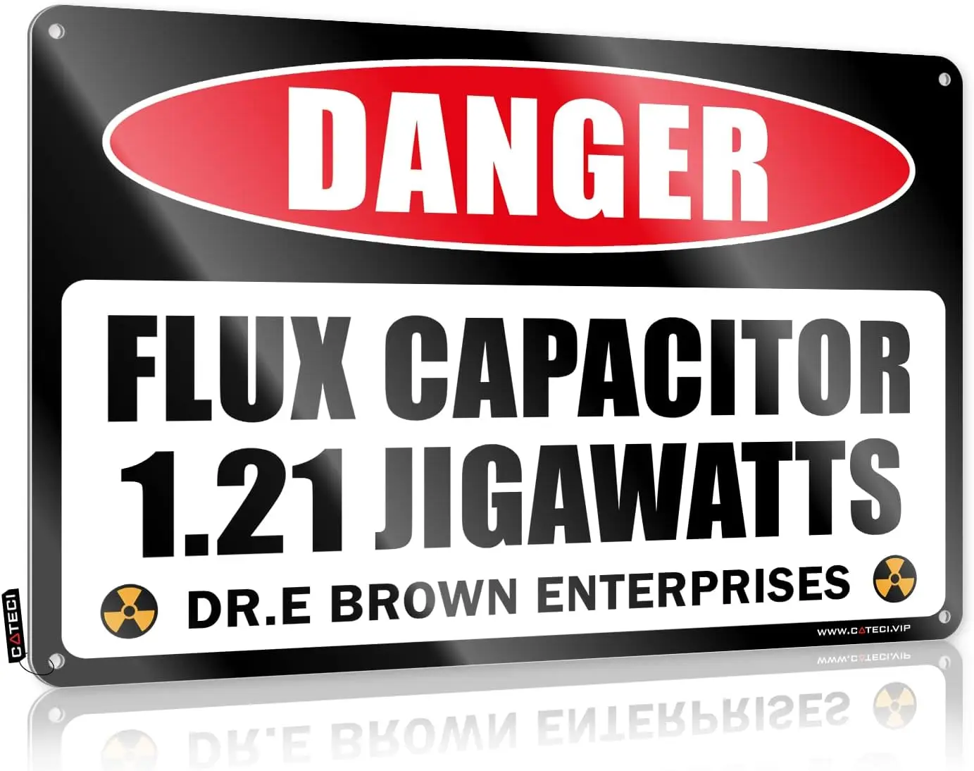 Flux Capacitor 1.21 Jigawatt Tin Sign Doc Brown Funny Sign 8x12 Inch