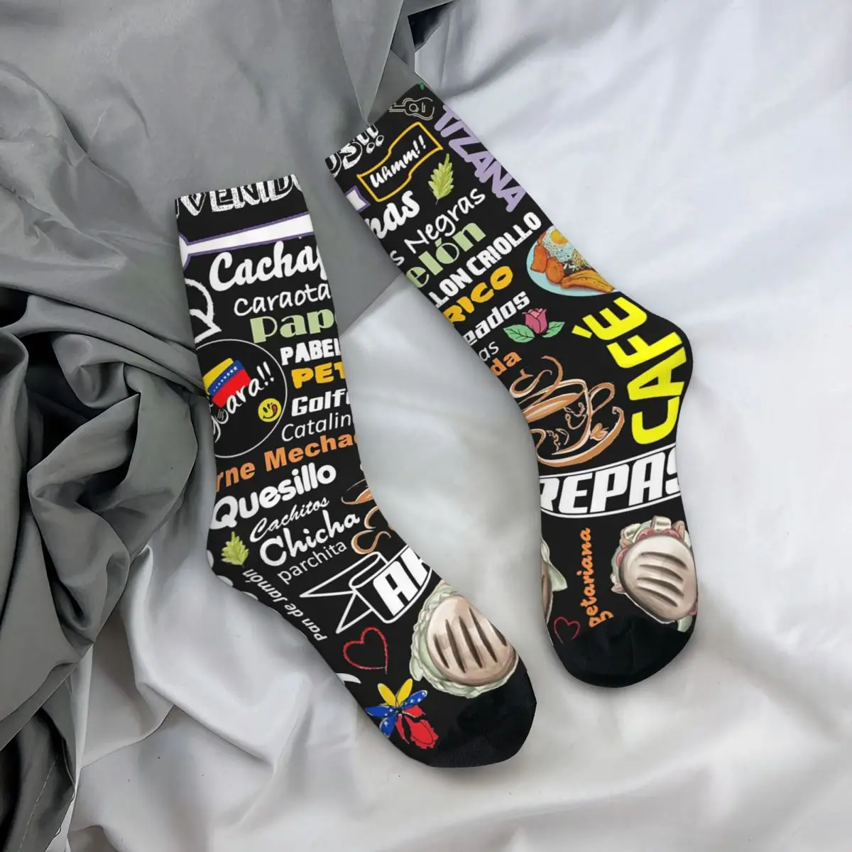 جميع المواسم طاقم جوارب Arepas فنزويلا الجوارب Harajuku الجوارب الطويلة اكسسوارات للرجال النساء هدية عيد ميلاد #1