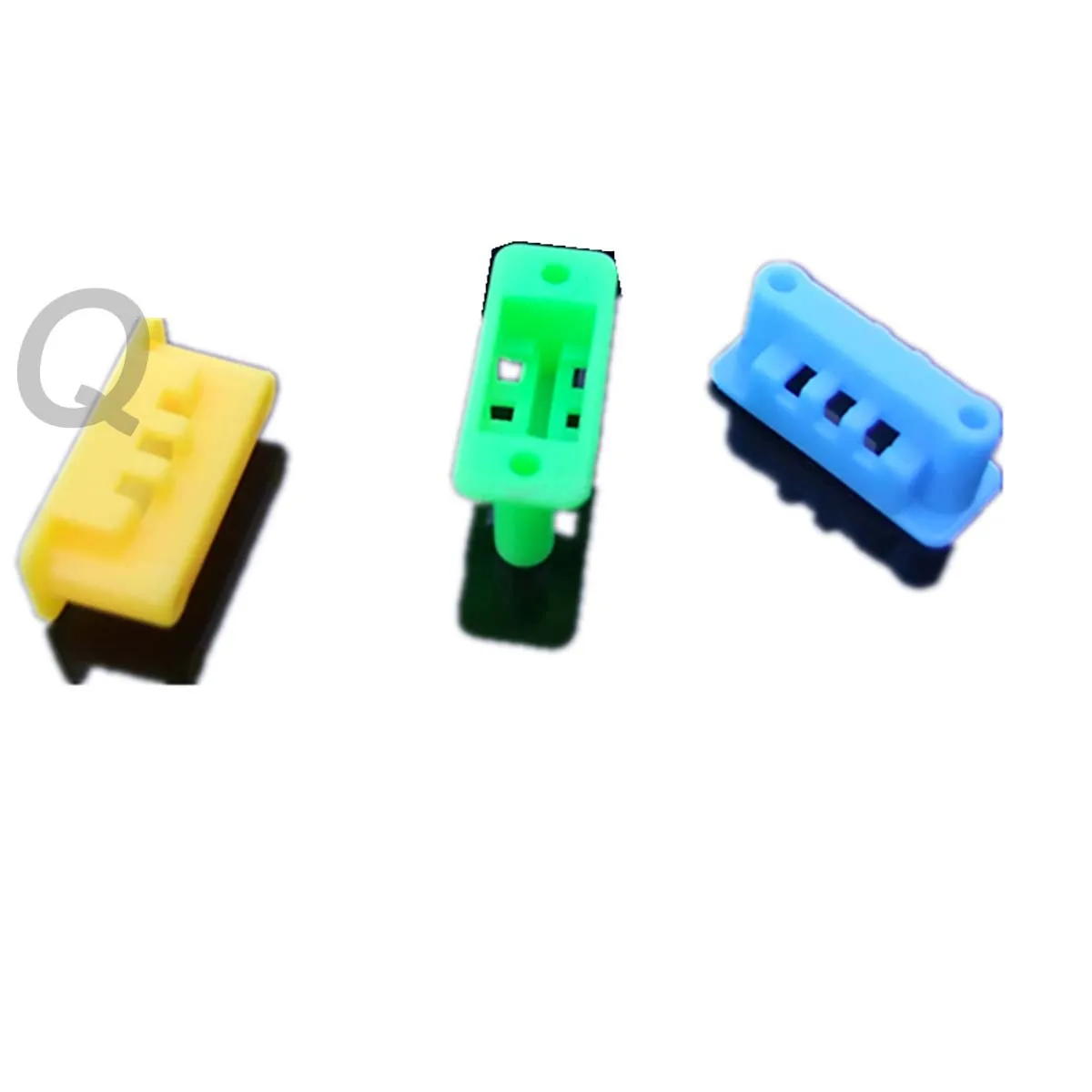 20Pcs Switch Holder Yellow Green Blue Toggle Switch Mounting Block Switch Solderless Mounting Block With Plastic Plate