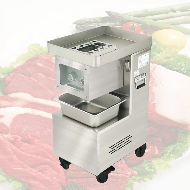 

Vertical Meat Slicer Machine Commercial Electric Automatic Fresh Meat Slicer Shredded maker