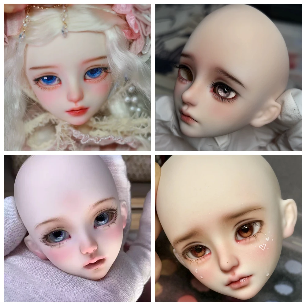 

1/4 MSD bjd doll practice head without makeup face boy girl doll accessories PVC vinyl LUYUN