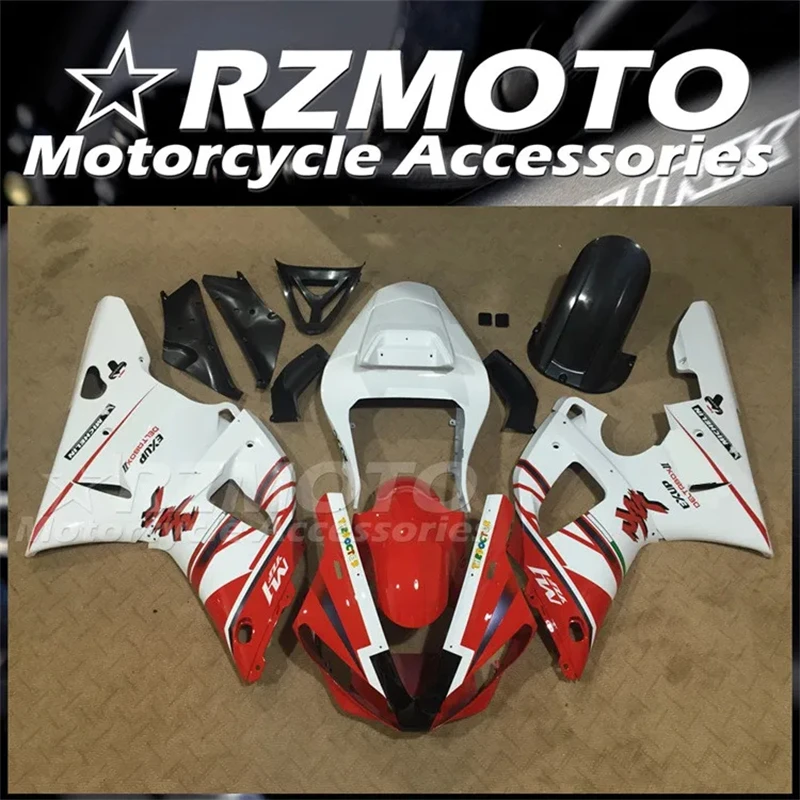 Injection Mold New ABS Whole Motorcycle Fairings Kit Fit For YAMAHA R1 2000 2001 00 01 Bodywork Set White Red